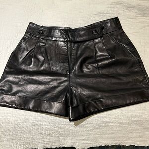 Sezane William short black leather size 4 / FR36